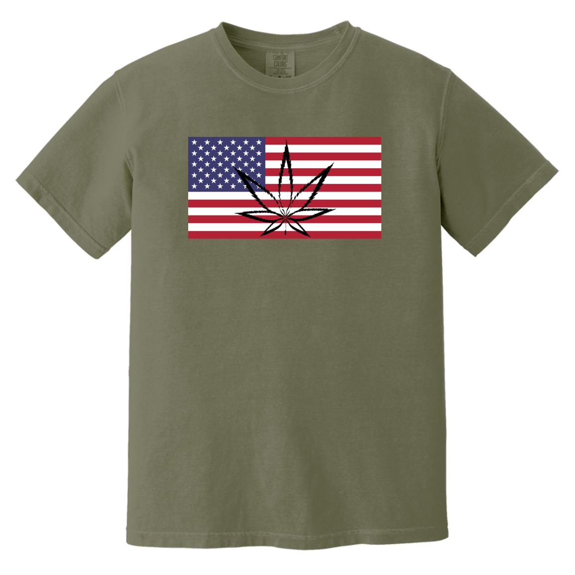 American Bud Mens Heavyweight Garment-Dyed T-Shirt