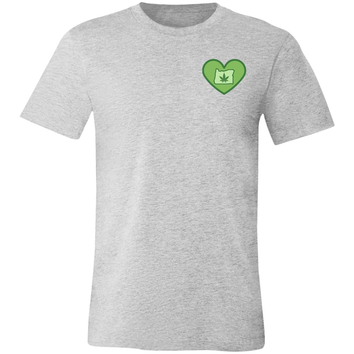 I Love Smoking Bud in Oregon - Unisex Jersey Short-Sleeve T-Shirt