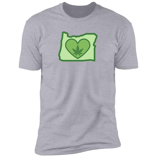 Oregon LoveBud - Premium Short Sleeve T-Shirt - chest print