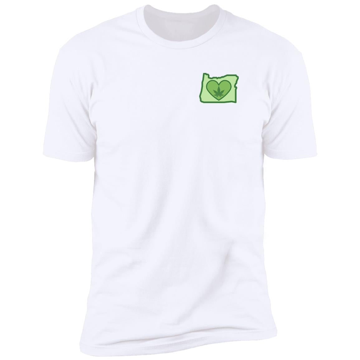 Oregon LoveBud - Premium Short Sleeve T-Shirt - pocket print