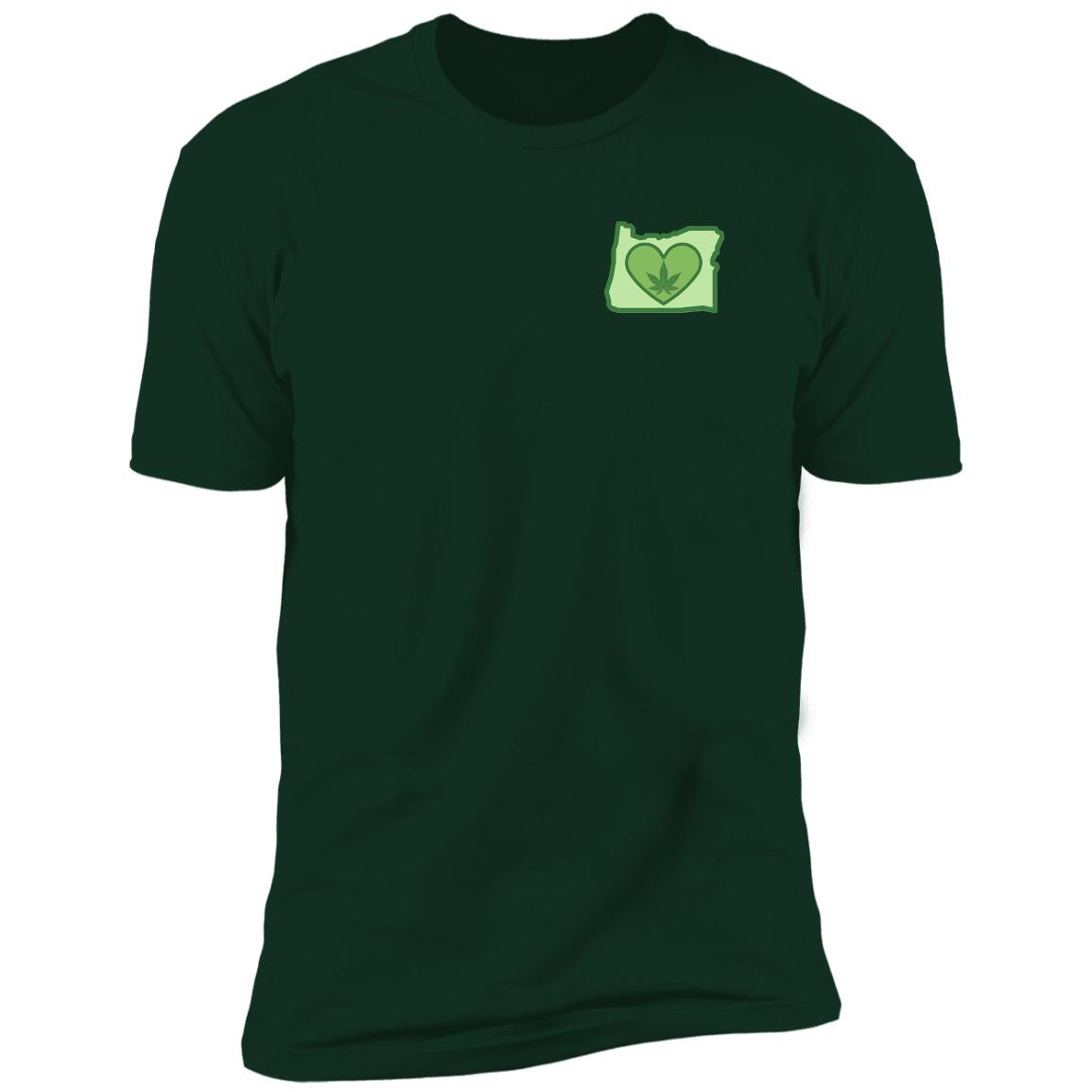 Oregon LoveBud - Premium Short Sleeve T-Shirt - pocket print