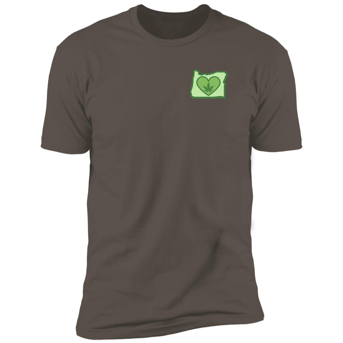 Oregon LoveBud - Premium Short Sleeve T-Shirt - pocket print