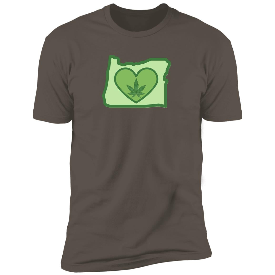 Oregon LoveBud - Premium Short Sleeve T-Shirt - chest print